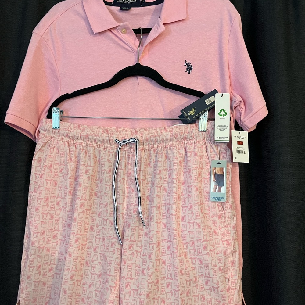 U.S. Polo Assn. Pink Polo Shirt